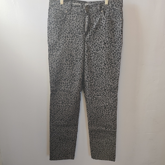 Style & Co. Denim - Style & Co. Charcoal Leopard Print Pants